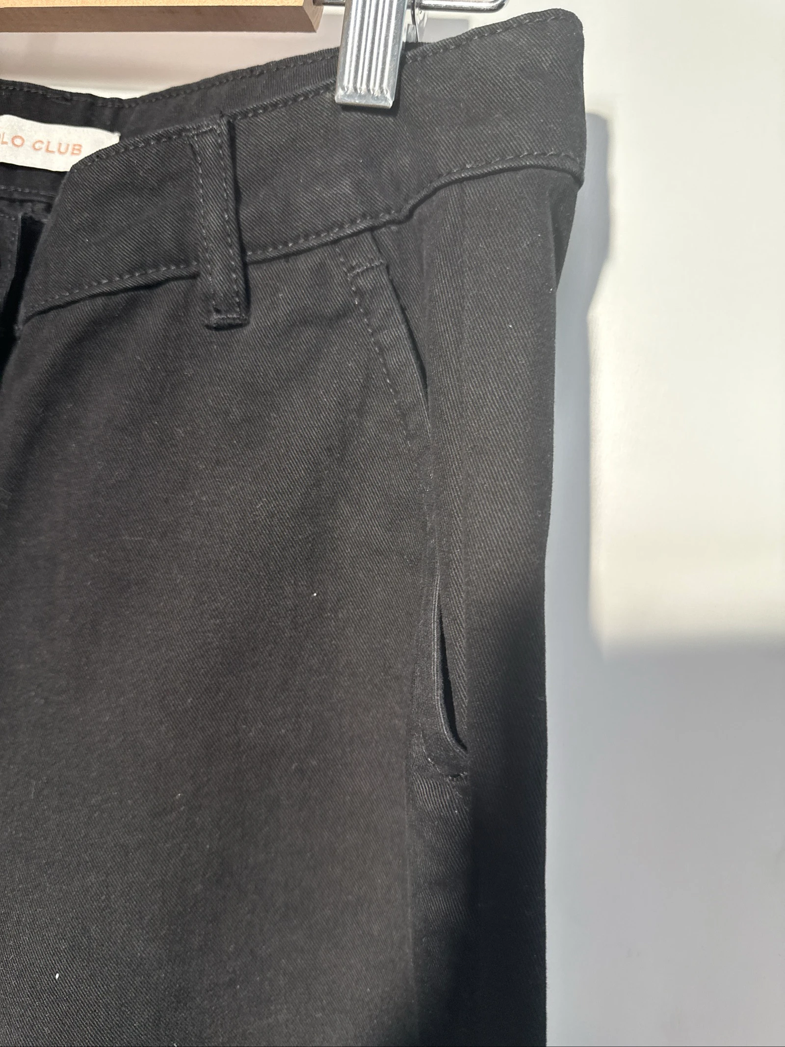Calça homem chino Polo Club preta tamanho 36 nova com etiquetas – photo 4